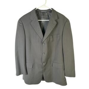 Brooks Brothers Union Made in USA 100% Wool Blazer Mens 42R Black Tie Sport Coat